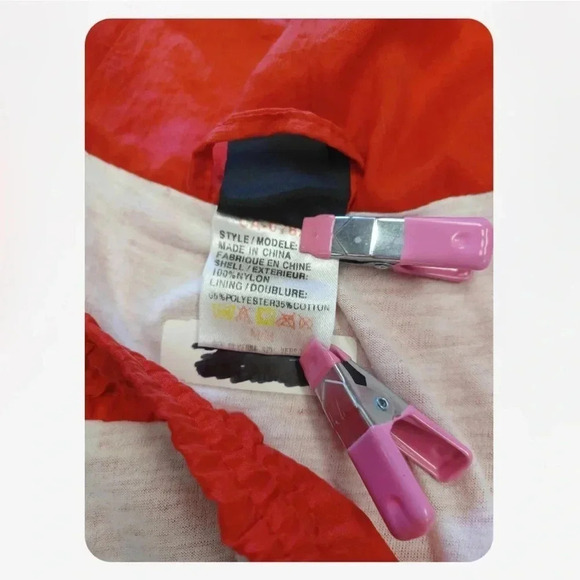 Brooks Vintage Y2K 2 Piece Red White Lined Running Suit Size Medium Unisex - Picture 14 of 16